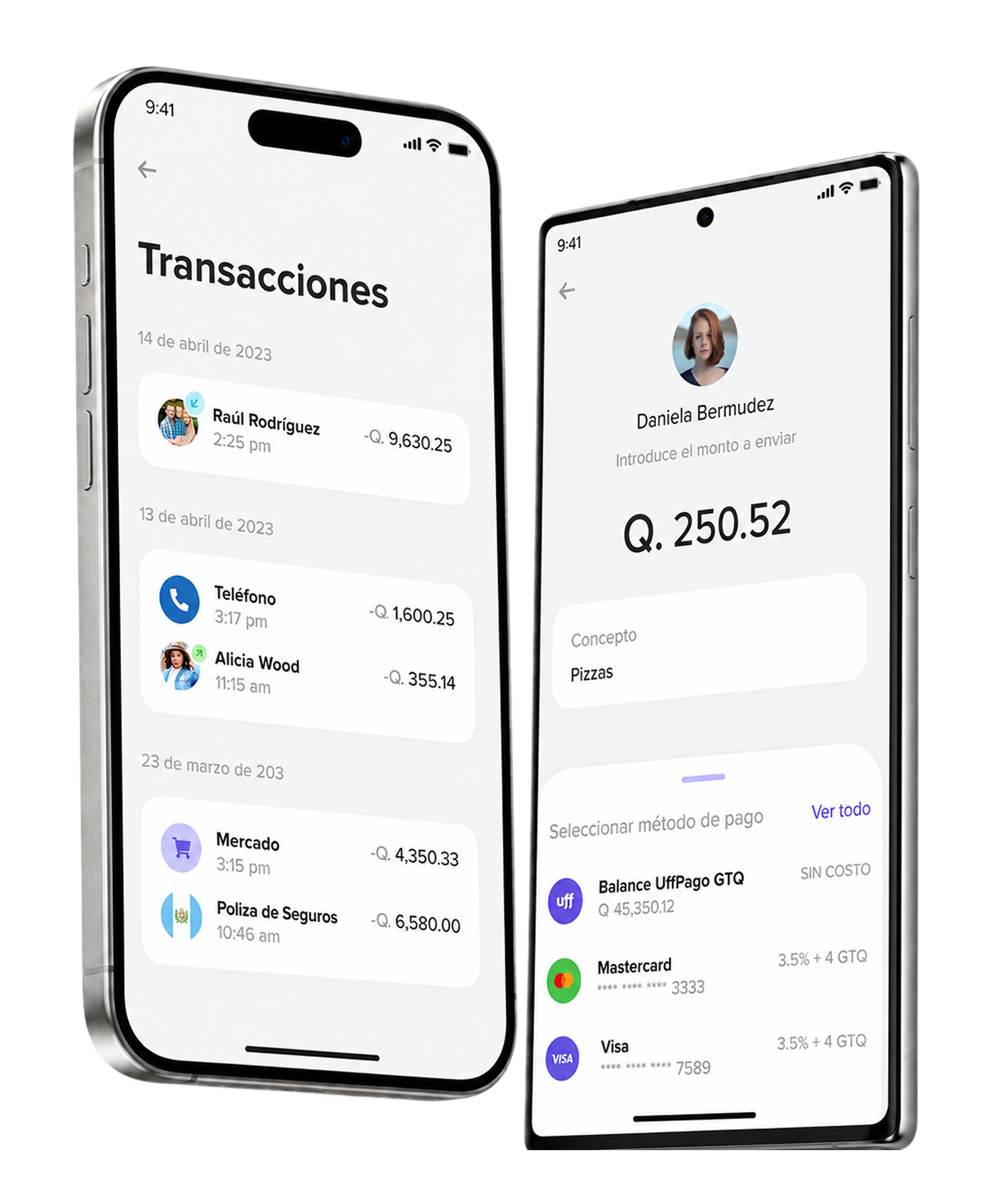 UffPay app screens