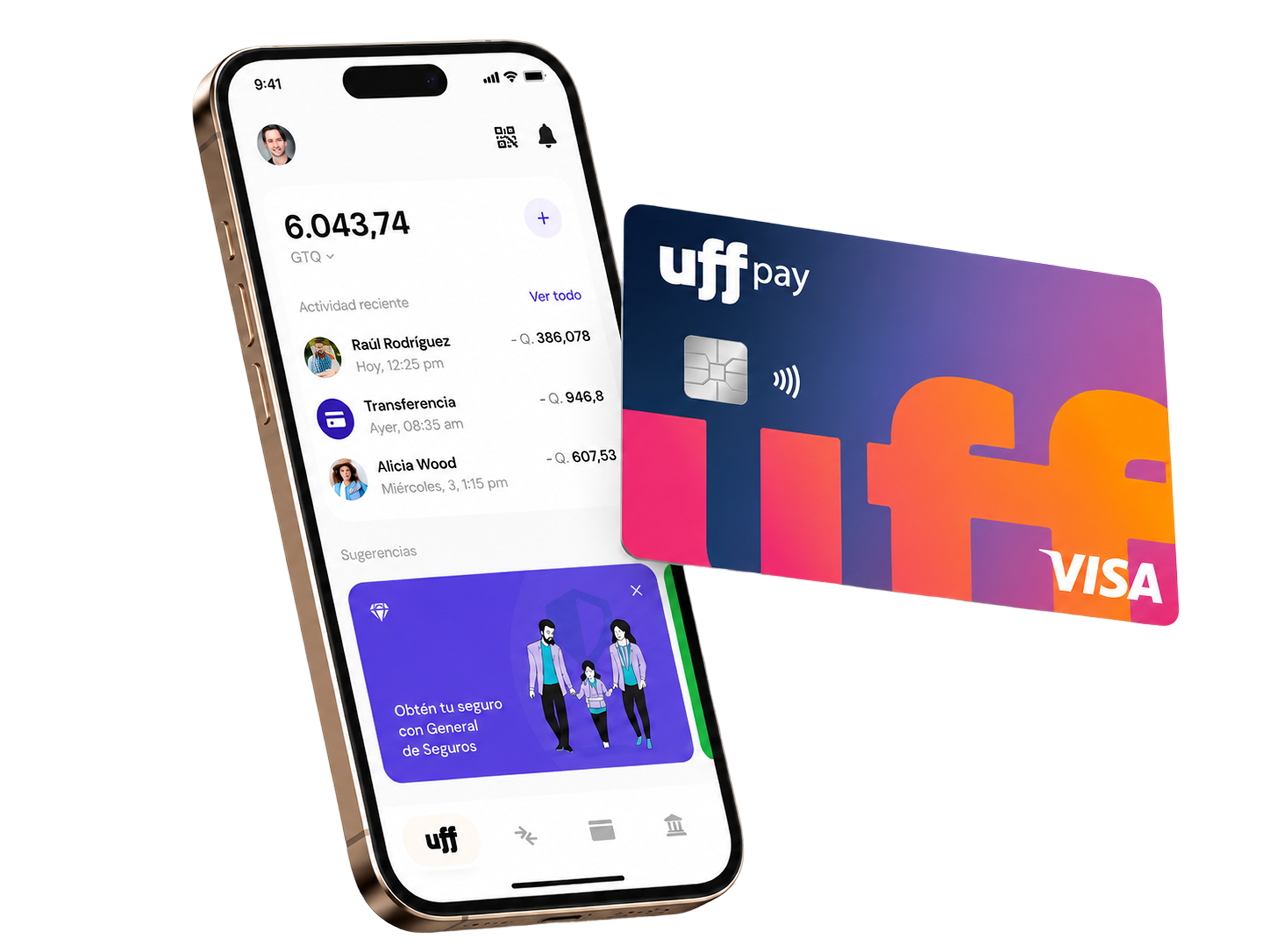 Pay anywhere with your UffPay Visa card